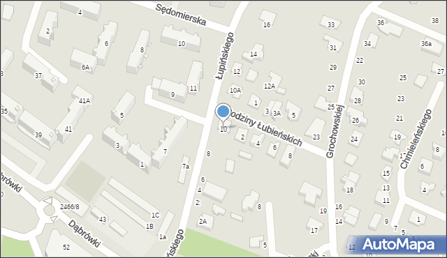 Mińsk Mazowiecki, Łupińskiego Jana, 10, mapa Mińsk Mazowiecki