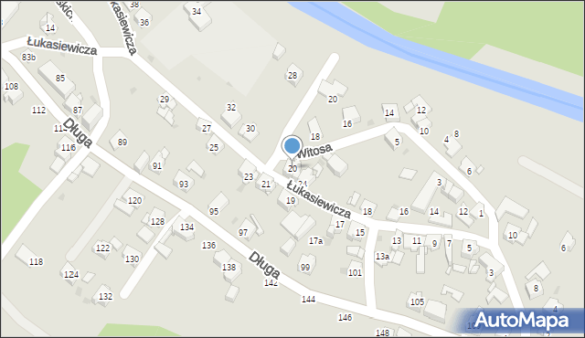 Mysłowice, Łukasiewicza Ignacego, 20, mapa Mysłowice