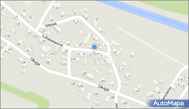 Mysłowice, Łukasiewicza Ignacego, 7, mapa Mysłowice