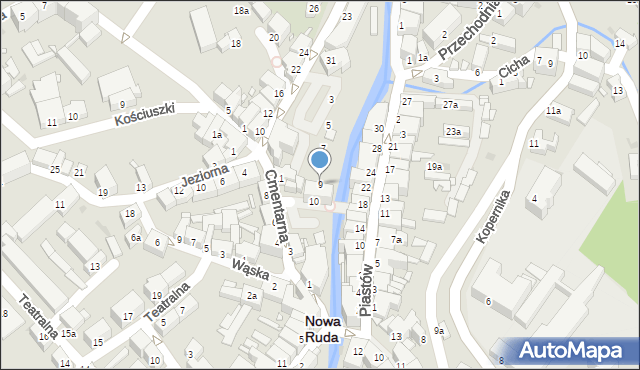 Nowa Ruda, Łukowa, 9, mapa Nowa Ruda