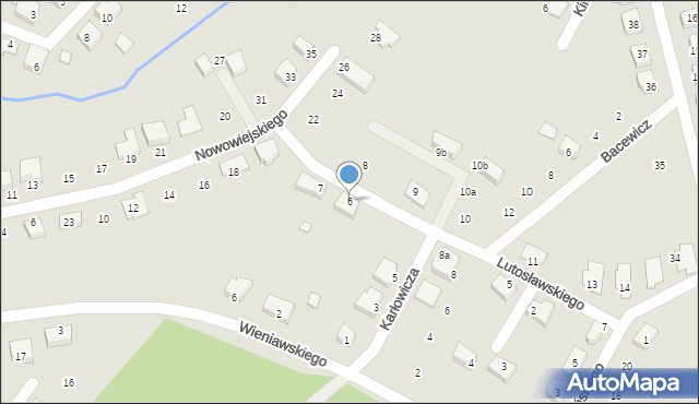 Nowa Sól, Lutosławskiego Witolda, 6, mapa Nowa Sól