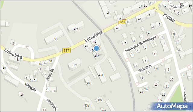 Nowogrodziec, Lubańska, 42c, mapa Nowogrodziec