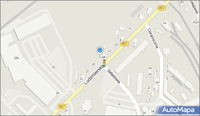 Nowy Targ, Ludźmierska, 16, mapa Nowego Targu