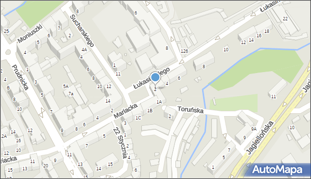 Nysa, Łukasińskiego Waleriana, mjr., 2, mapa Nysy