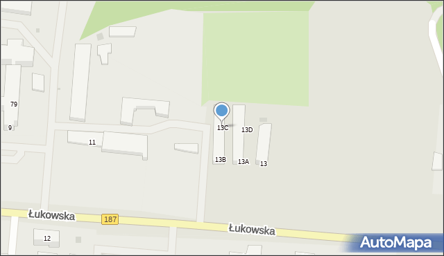 Oborniki, Łukowska, 13C, mapa Oborniki