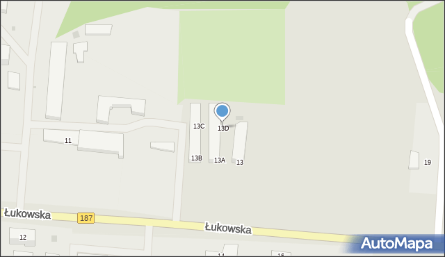 Oborniki, Łukowska, 13D, mapa Oborniki
