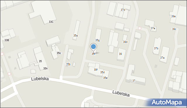 Olsztyn, Lubelska, 35f, mapa Olsztyna