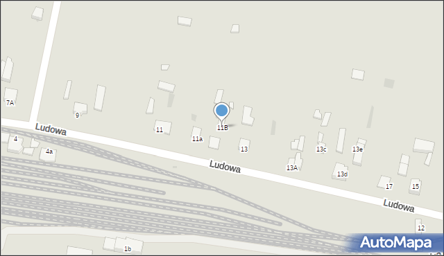 Opatówek, Ludowa, 11B, mapa Opatówek