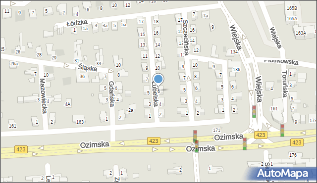 Opole, Lubelska, 6, mapa Opola