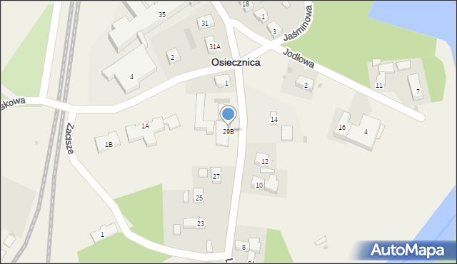 Osiecznica, Lubańska, 29B, mapa Osiecznica