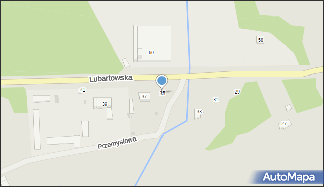 Ostrów Lubelski, Lubartowska, 35, mapa Ostrów Lubelski