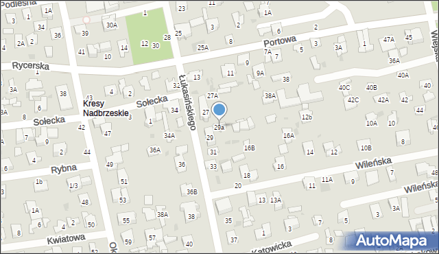 Otwock, Łukasińskiego Waleriana, mjr., 29a, mapa Otwock