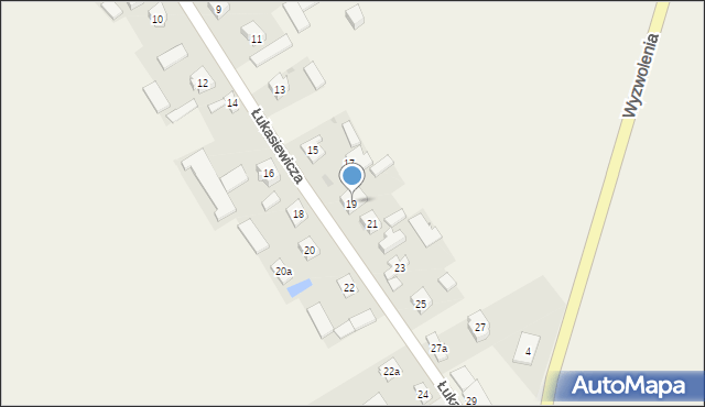Pacyna, Łukasiewicza, 19, mapa Pacyna