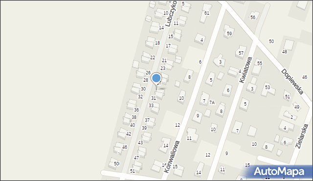 Palędzie, Lubczykowa, 29, mapa Palędzie