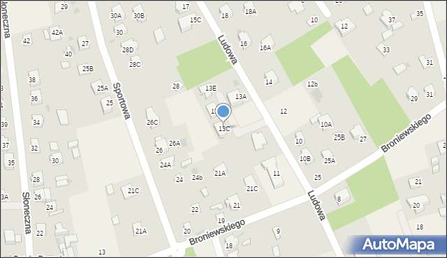 Pomiechówek, Ludowa, 13C, mapa Pomiechówek