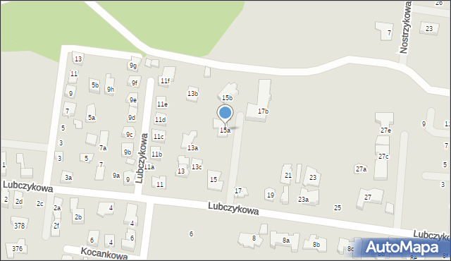 Poznań, Lubczykowa, 15a, mapa Poznania