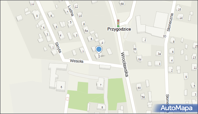 Przygodzice, Ludna, 2, mapa Przygodzice