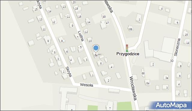 Przygodzice, Ludna, 6a, mapa Przygodzice