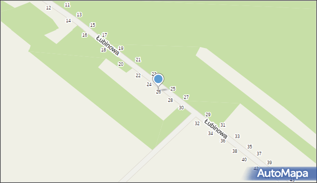 Rabinówka, Łubinowa, 26, mapa Rabinówka