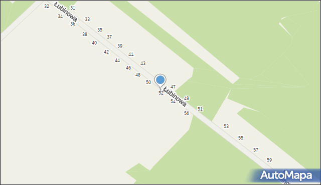 Rabinówka, Łubinowa, 52, mapa Rabinówka