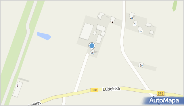 Racławice, Lubelska, 1a, mapa Racławice