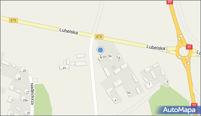 Racławice, Lubelska, 5, mapa Racławice