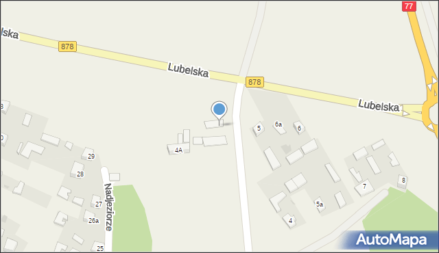 Racławice, Lubelska, 5a, mapa Racławice