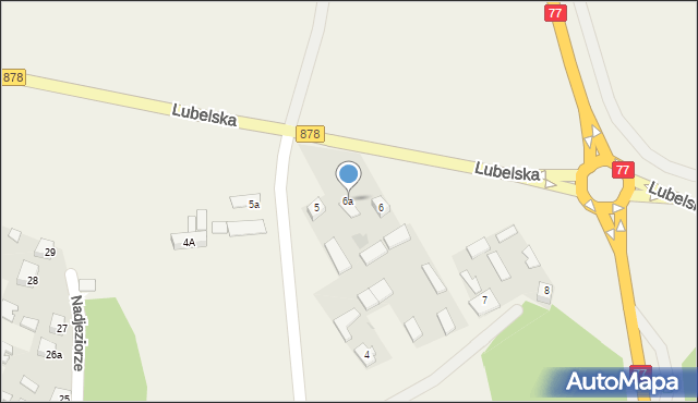 Racławice, Lubelska, 6a, mapa Racławice