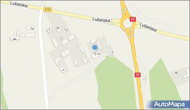 Racławice, Lubelska, 7, mapa Racławice