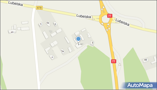 Racławice, Lubelska, 7, mapa Racławice