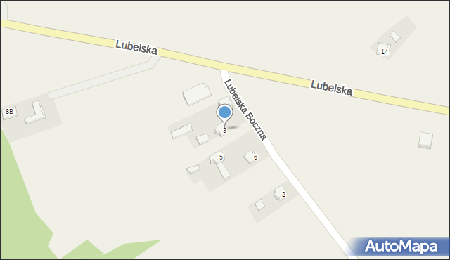 Racławice, Lubelska Boczna, 3, mapa Racławice