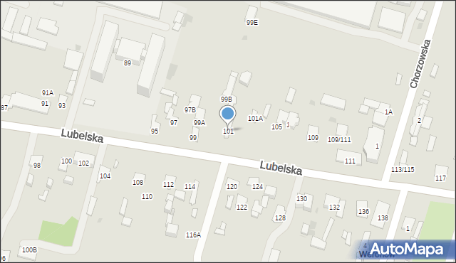 Radom, Lubelska, 101, mapa Radomia