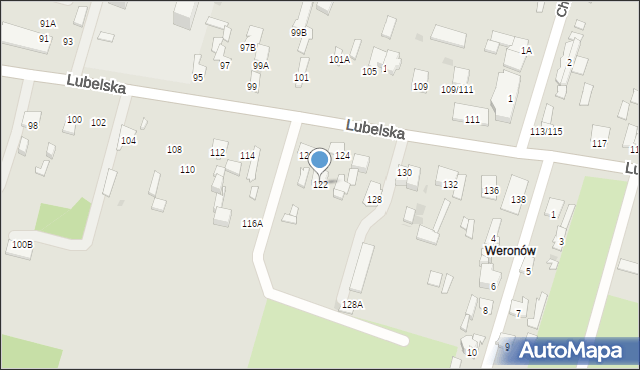 Radom, Lubelska, 122, mapa Radomia