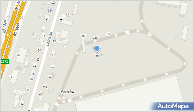 Radom, Lubelska, 156C, mapa Radomia