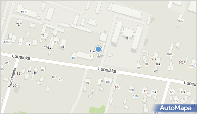 Radom, Lubelska, 93, mapa Radomia
