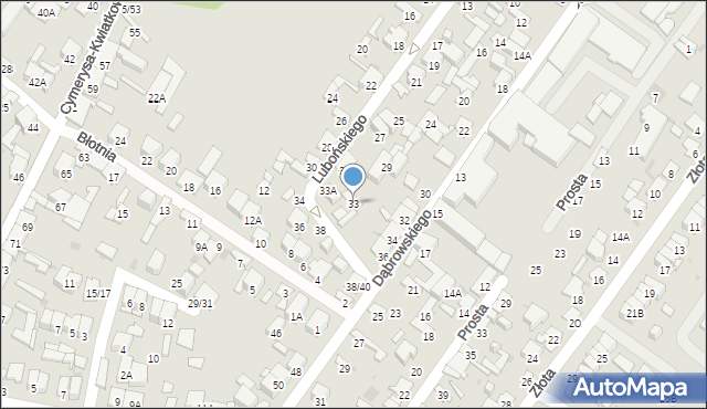 Radom, Lubońskiego Konstantego, 33, mapa Radomia