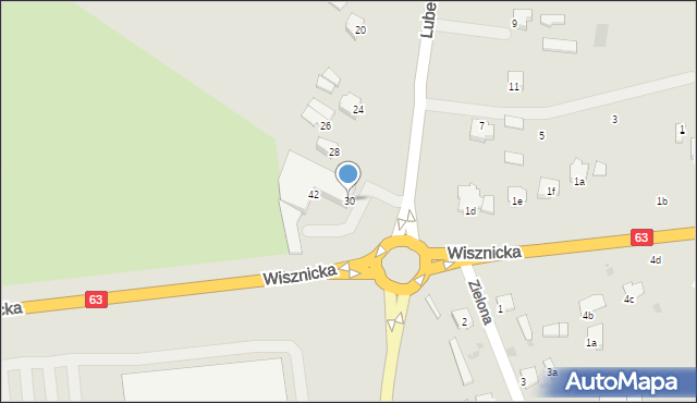 Radzyń Podlaski, Lubelska, 30, mapa Radzyń Podlaski