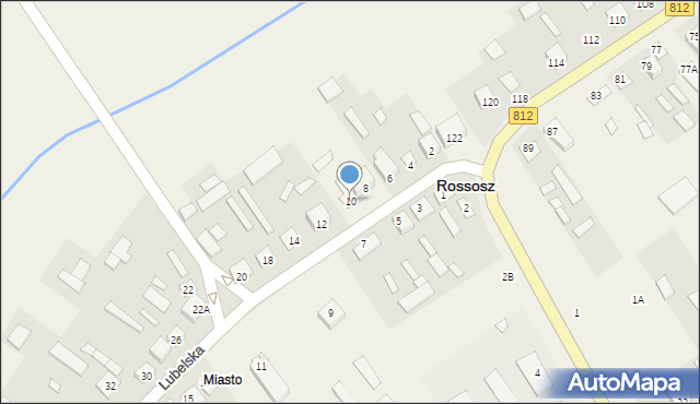 Rossosz, Lubelska, 10, mapa Rossosz