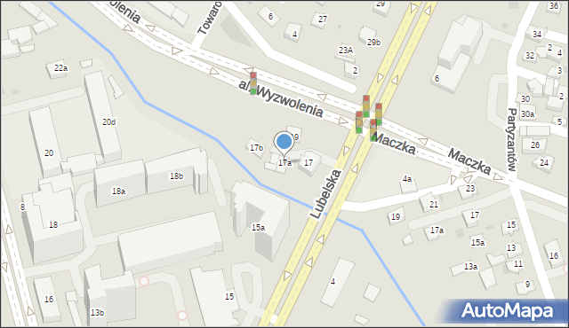 Rzeszów, Lubelska, 17a, mapa Rzeszów