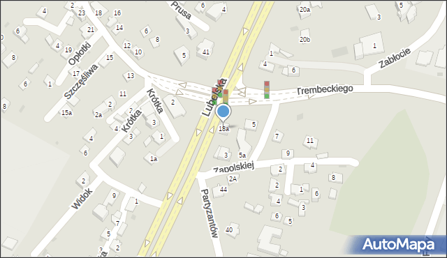 Rzeszów, Lubelska, 18a, mapa Rzeszów