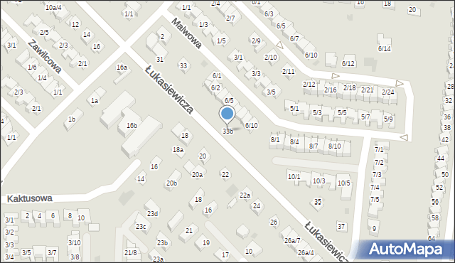 Rzeszów, Łukasiewicza Ignacego, 33b, mapa Rzeszów