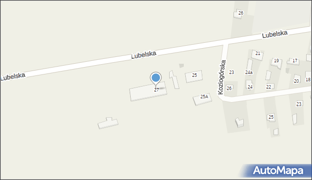 Sawin, Lubelska, 27, mapa Sawin