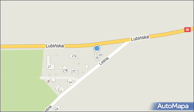 Ścinawa, Lubińska, 29, mapa Ścinawa