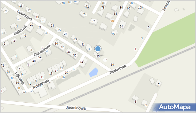 Smolec, Łubinowa, 35, mapa Smolec