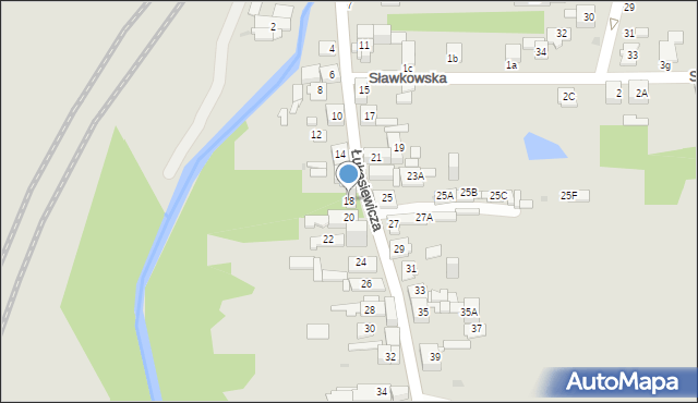 Sosnowiec, Łukasiewicza Ignacego, 18, mapa Sosnowca