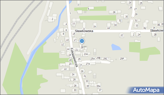 Sosnowiec, Łukasiewicza Ignacego, 19, mapa Sosnowca