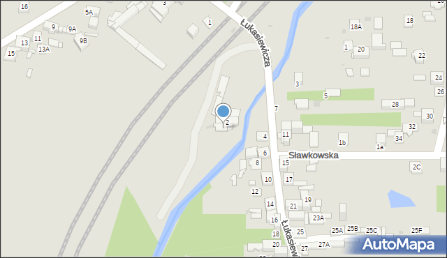 Sosnowiec, Łukasiewicza Ignacego, 4A, mapa Sosnowca