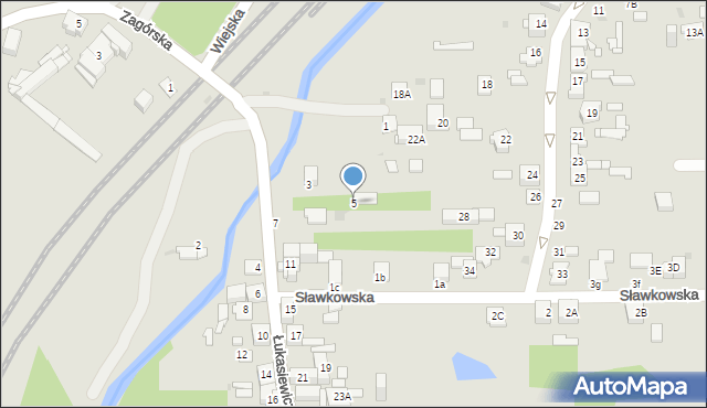 Sosnowiec, Łukasiewicza Ignacego, 5, mapa Sosnowca