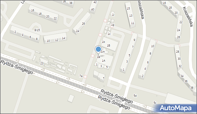 Sosnowiec, Lubelska, 1a, mapa Sosnowca