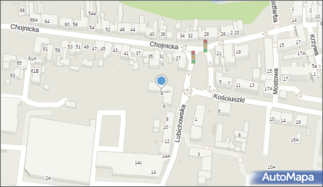 Starogard Gdański, Lubichowska, 4, mapa Starogard Gdański